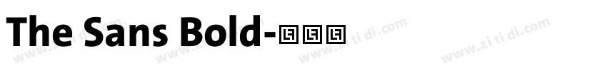 The Sans Bold字体转换 The Sans Bold字体转换